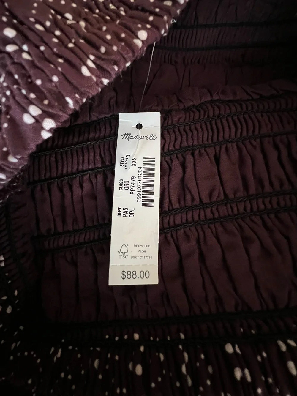 Madewell nwt printed